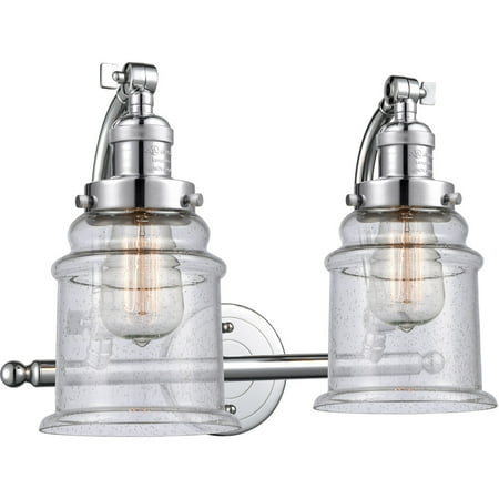 Polished Chrome Tone Bathroom Vanity 18 Wide Seedy Glass Steel/Cast Brass Medium Base LED 2 Light Fixture
Polished Chrome Tone Bathroom Vanity 18 Wide Seedy Glass Steel/Cast Brass Medium Base LED 2 Light Fixture