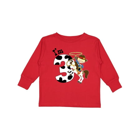 Inktastic I m Three-cowboy Riding Horse Birthday Gift Toddler Boy Girl Long Sleeve T-Shirt
Inktastic I m Three-cowboy Riding Horse Birthday Gift Toddler Boy Girl Long Sleeve T-Shirt
