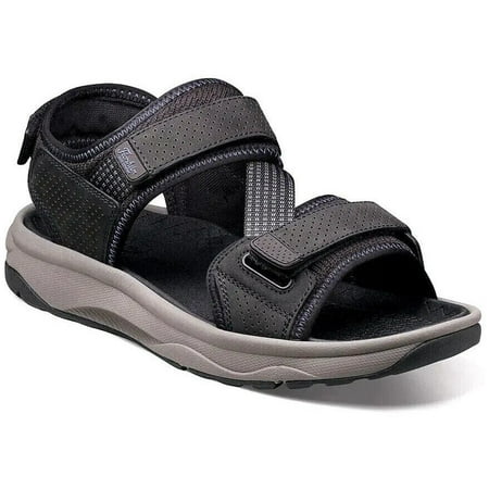 Florsheim Tread Lite River Sandal Black Leather 14362-001