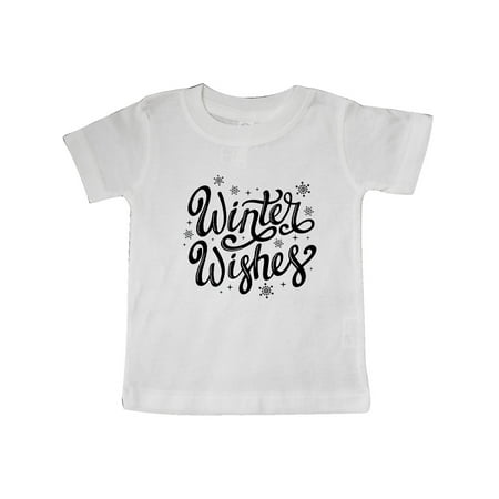 Inktastic Winter Wishes Hand Lettering in Black with Snowflakes Gift Baby Boy or Baby Girl T-Shirt
Inktastic Winter Wishes Hand Lettering in Black with Snowflakes Gift Baby Boy or Baby Girl T-Shirt