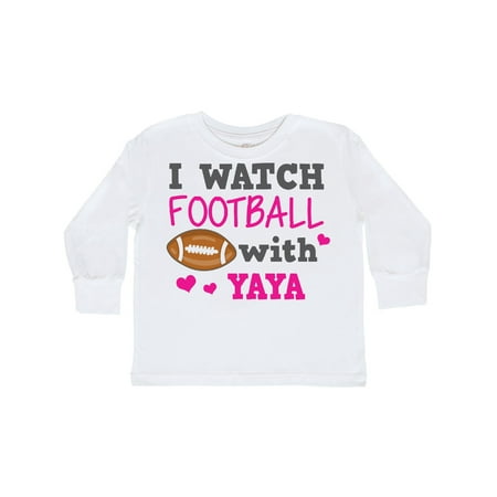 Inktastic I Watch Football with My Yaya Gift Toddler Toddler Girl Long Sleeve T-Shirt
Inktastic I Watch Football with My Yaya Gift Toddler Toddler Girl Long Sleeve T-Shirt