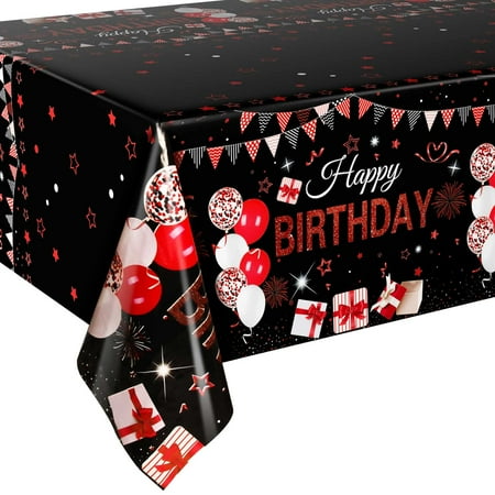 3 Pack Red and Black Plastic Tablecloths for Rectangle Tables Disposable Party Table Cloths Red Black Table Covers for Men Women Anniversary Birthday Party Supplies Decorations 54 x 108
3 Pack Red and Black Plastic Tablecloths for Rectangle Tables Disposable Party Table Cloths Red Black Table Covers for Men Women Anniversary Birthday Party Supplies Decorations 54 x 108