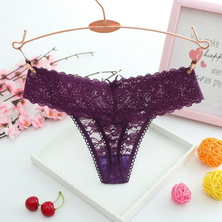 Knosfe Women s Lace Underwear T Back Breathable Panties Soft Stretch Low Rise Thong G-string Free Size
Knosfe Women s Lace Underwear T Back Breathable Panties Soft Stretch Low Rise Thong G-string Free Size