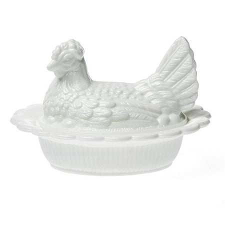 Mosser Glass Hen Candy Dish Vintage Style Covered Candy Bowl with Lid 6 Inch White Milk Glass
Mosser Glass Hen Candy Dish Vintage Style Covered Candy Bowl with Lid 6 Inch White Milk Glass