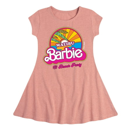 Malibu Barbie - Toddler And Youth Girls Fit And Flare Dress