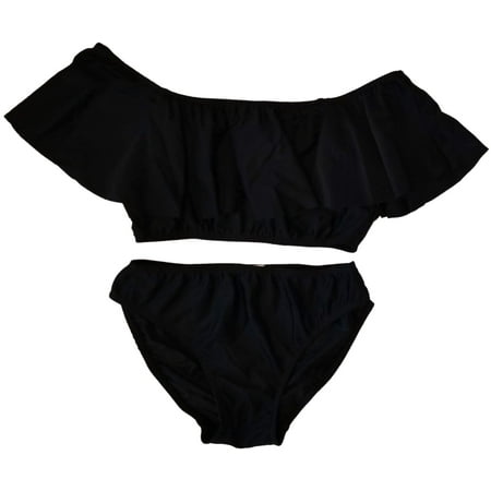 Cheryl Creations Kids Girl s Cute & Comfortable Two Piece Ruffle Front Bathing Suit Bikini | Swimsuit (Medium 10/12 Black)
Cheryl Creations Kids Girl s Cute & Comfortable Two Piece Ruffle Front Bathing Suit Bikini | Swimsuit (Medium 10/12 Black)