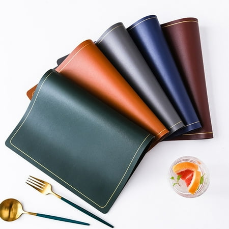 GOODLIEST Nordic Faux Leather Placemat Waterproof Oilproof Solid Color Table Plate Mat
GOODLIEST Nordic Faux Leather Placemat Waterproof Oilproof Solid Color Table Plate Mat