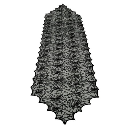 Hemoton Halloween Tablecloth Lace Spider Web Table Runner Fashion Table Cover Halloween Party Horror Dress Up Table Decor (Black)
Hemoton Halloween Tablecloth Lace Spider Web Table Runner Fashion Table Cover Halloween Party Horror Dress Up Table Decor (Black)