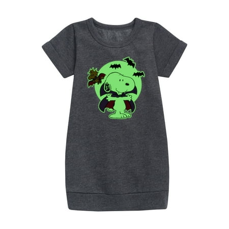 Peanuts - Glow In The Dark Snoopy Vampire - Toddler And Youth Girls Fleece Dress
Peanuts - Glow In The Dark Snoopy Vampire - Toddler And Youth Girls Fleece Dress