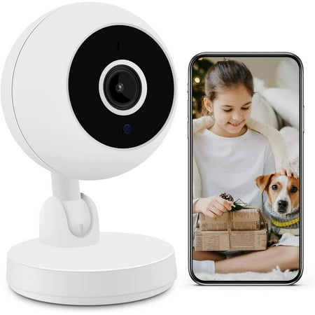 1080p HD Indoor Smart Security Camera with 2-Way Audio Human & Motion Detection and Siren Alarm for Baby and Pet Monitoring via 2.4G WiFi
1080p HD Indoor Smart Security Camera with 2-Way Audio Human & Motion Detection and Siren Alarm for Baby and Pet Monitoring via 2.4G WiFi