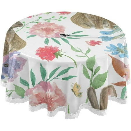 Hidove Easter Bunny Eggs Outdoor Round Tablecloth Waterproof Stain-Resistant Non-Slip Circular Tablecloth 60 Inch with Umbrella Hole and Zipper for Tabletop Backyard Party BBQ Decor
Hidove Easter Bunny Eggs Outdoor Round Tablecloth Waterproof Stain-Resistant Non-Slip Circular Tablecloth 60 Inch with Umbrella Hole and Zipper for Tabletop Backyard Party BBQ Decor