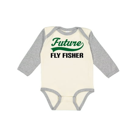 Inktastic Future Fly Fisher Gift Baby Boy Long Sleeve Bodysuit