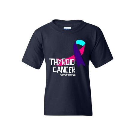 Thyroid Cancer Awareness Unisex Youth Shirts T-Shirt Tee