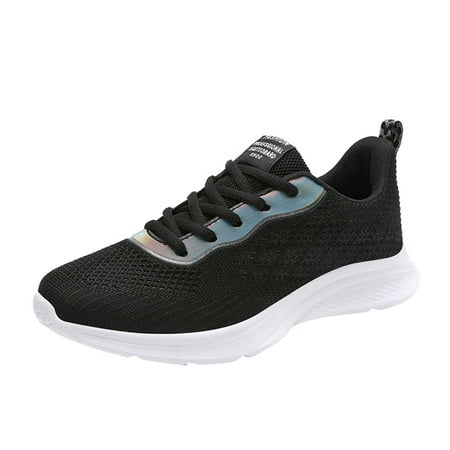 Sneakers for Women Ladies Shoes Fashion Casual Mesh Breathable Lightweight Damping Absorbing Soft Sole Lace Up Sport Shoes Womens Sneakers Mesh A 37