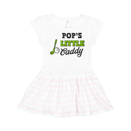 Inktastic Pops Little Caddy with Golf Club and Ball Gift Toddler Girl Dress