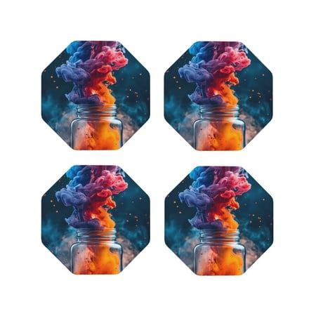 Matuu Modern Art Red And Blue Colors for Cup Coasters Set of 4 Leather Coasters Desk Coasters for Office Measures 4” x 4”-Octagon
Matuu Modern Art Red And Blue Colors for Cup Coasters Set of 4 Leather Coasters Desk Coasters for Office Measures 4” x 4”-Octagon