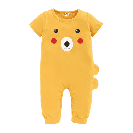 KIMI BEAR Infant Boys Romper Cute Yellow Cartoon Print Short Sleeve Jumpsuit 12-18 Months
KIMI BEAR Infant Boys Romper Cute Yellow Cartoon Print Short Sleeve Jumpsuit 12-18 Months