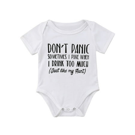 Fullvigor Newborn Baby Boy Girl Funny Letter Print Short Sleeve Bodysuit Romper Jumpsuit
Fullvigor Newborn Baby Boy Girl Funny Letter Print Short Sleeve Bodysuit Romper Jumpsuit