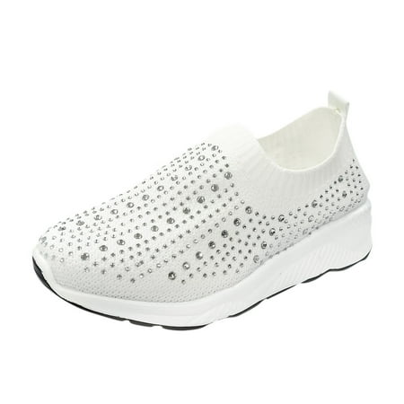 Sneakers for Women Women S Ladies Crystal Mesh Fabric Breathable Sport Sneakers Running Shoes Womens Sneakers Mesh White 42
Sneakers for Women Women S Ladies Crystal Mesh Fabric Breathable Sport Sneakers Running Shoes Womens Sneakers Mesh White 42