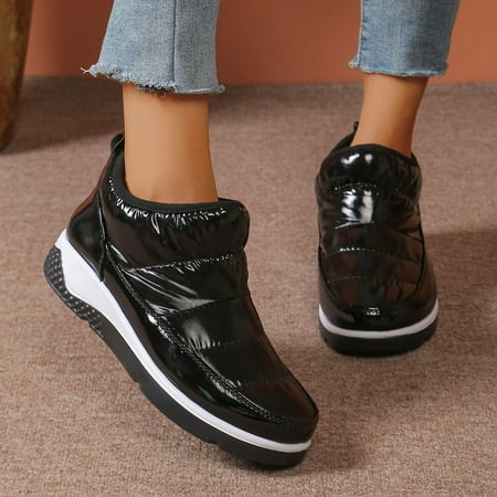 LRJTENG Women s Snow Boots Women s Padded Thickened Round Toe Mid Top Snow Boots Black
LRJTENG Women s Snow Boots Women s Padded Thickened Round Toe Mid Top Snow Boots Black