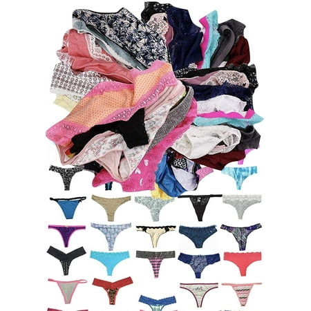 ToBeInStyle Women s Pack of 6 Mystery Panties - Thongs - S