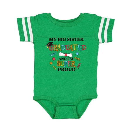 Inktastic My Big Sister Graduated and I m Super Proud Gift Baby Boy or Baby Girl Bodysuit
Inktastic My Big Sister Graduated and I m Super Proud Gift Baby Boy or Baby Girl Bodysuit