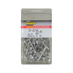 Surebonder Surebonder - FPC86A-100 - 1/4 in. Dia. x 3/8 in. Aluminum Rivets Silver - 100/Pack
Surebonder Surebonder - FPC86A-100 - 1/4 in. Dia. x 3/8 in. Aluminum Rivets Silver - 100/Pack