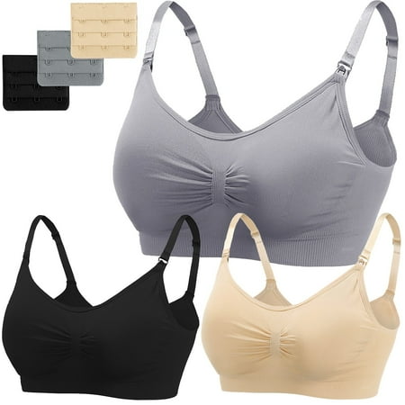 RPVATI 3 Pack Women Soft Wirefree Comfort Front-Close Bra Push Up T-Shirt Bra Sports Underwire
RPVATI 3 Pack Women Soft Wirefree Comfort Front-Close Bra Push Up T-Shirt Bra Sports Underwire