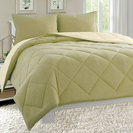 Goose Down Close Out Deal , High Quality 2pc Comforter Set-Twin, Sage/Cream