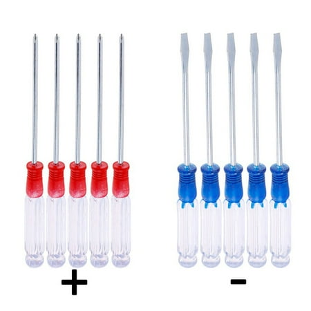 10Pcs Small Slotted Cross Screwdriver 130Mm Length 3Mm Head Magnetic Screwdriver
10Pcs Small Slotted Cross Screwdriver 130Mm Length 3Mm Head Magnetic Screwdriver