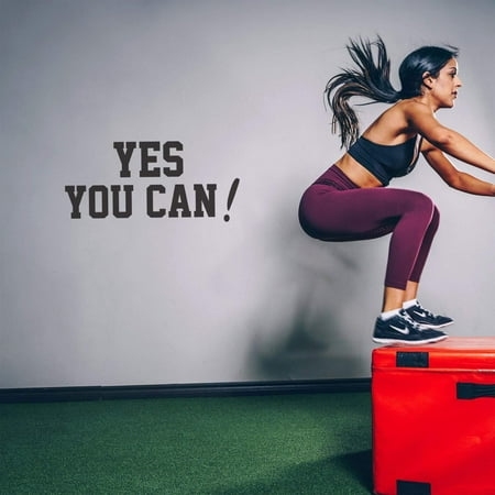 Wall Art Decal - Yes You Can - 22 X 44.5 - y Motivational Modern Home Office Gym And Fitness Bedroom Work Living Room Classroom Apartment Sticker Adhesive Decor (22 X 44.5 Black)
Wall Art Decal - Yes You Can - 22 X 44.5 - y Motivational Modern Home Office Gym And Fitness Bedroom Work Living Room Classroom Apartment Sticker Adhesive Decor (22 X 44.5 Black)