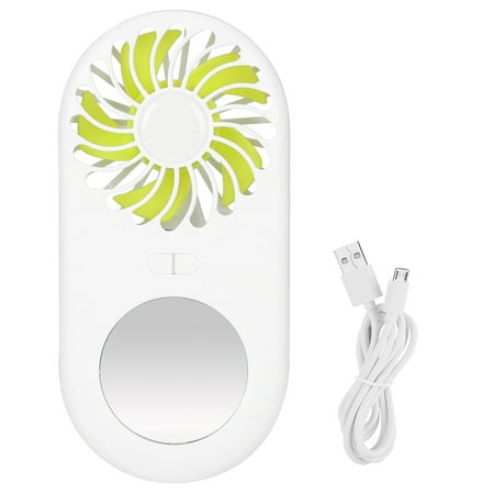 Qiilu Portable Hand-Held Electric Fan USB Rechargeable Cooling Fan with Mini Cosmetic Mirror Mini Fan
Qiilu Portable Hand-Held Electric Fan USB Rechargeable Cooling Fan with Mini Cosmetic Mirror Mini Fan