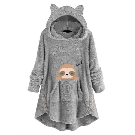 Women Zip up Sweatshirt Cat Hoodies Sleeve Long Top Printed Pullover With Button Cute Scrub Star Tops
Women Zip up Sweatshirt Cat Hoodies Sleeve Long Top Printed Pullover With Button Cute Scrub Star Tops