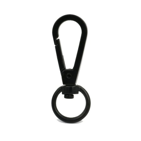 Fenggtonqii 0.5 Swivel Trigger Bolt Snap Hook Lobster Claw Clasp Spring Loaded Clip O-Ring Ended Black - Pack of 4
Fenggtonqii 0.5 Swivel Trigger Bolt Snap Hook Lobster Claw Clasp Spring Loaded Clip O-Ring Ended Black - Pack of 4