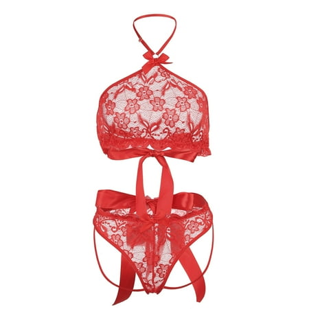 Randolph Fashion Halter Lace Lingerie Underwear Sleepwear G-string Pajamas Thong Bow
Randolph Fashion Halter Lace Lingerie Underwear Sleepwear G-string Pajamas Thong Bow