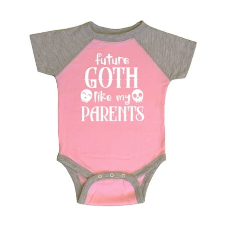 Inktastic Future Goth Like my Parents with Skulls Gift Baby Boy or Baby Girl Bodysuit
Inktastic Future Goth Like my Parents with Skulls Gift Baby Boy or Baby Girl Bodysuit