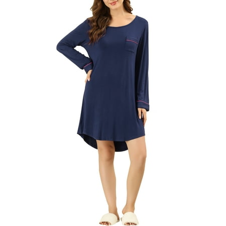 Unique Bargains Women s Lounge Dress Pajama Round Neck Soft Sleepwear Nightgown
Unique Bargains Women s Lounge Dress Pajama Round Neck Soft Sleepwear Nightgown