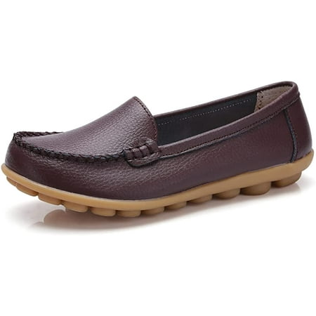 Womens Leather Loafers Comfortable Slip On Flats Casual Shoes Round Toe Moccasins Wild Walking Nurse Breathable Driving Fashion Soft Shoes
Womens Leather Loafers Comfortable Slip On Flats Casual Shoes Round Toe Moccasins Wild Walking Nurse Breathable Driving Fashion Soft Shoes