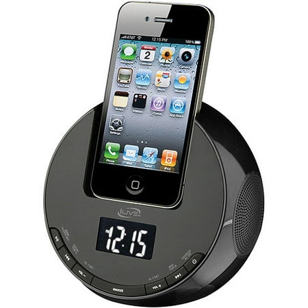 iLive FM Sphere Clock Radio with iPod/iPhone Dock