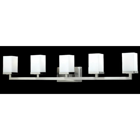 Bathroom Vanity 5 Light With Brushed Nickel Finish Steel Medium Base Bulb 40 inch 500 Watts
Bathroom Vanity 5 Light With Brushed Nickel Finish Steel Medium Base Bulb 40 inch 500 Watts