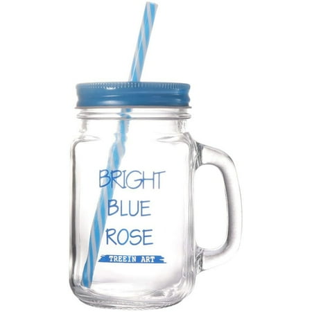 450ML Fashioned Drinking Glass Set Smoothie Cups Drinking Jar Mugs with Handle and Straws (Blue)
450ML Fashioned Drinking Glass Set Smoothie Cups Drinking Jar Mugs with Handle and Straws (Blue)