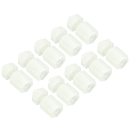 Uxcell M3x6+6mm Nylon Hex Spacer Standoffs PCB Standoff Screws Nuts 1Set/200Pcs