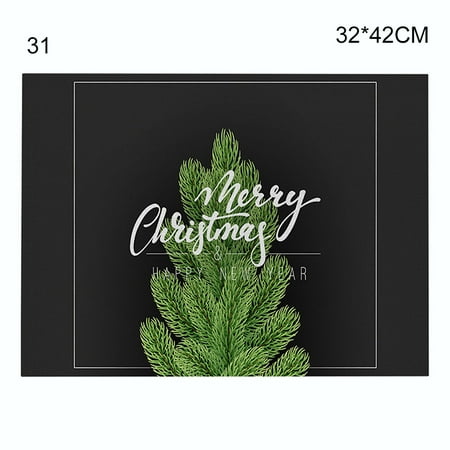 Cotton and Linen Table Mat Christmas Elements Single Side Pattern Heat Resistant Christmas Decor for Kitchen Dining Room 31 32*42cm
Cotton and Linen Table Mat Christmas Elements Single Side Pattern Heat Resistant Christmas Decor for Kitchen Dining Room 31 32*42cm