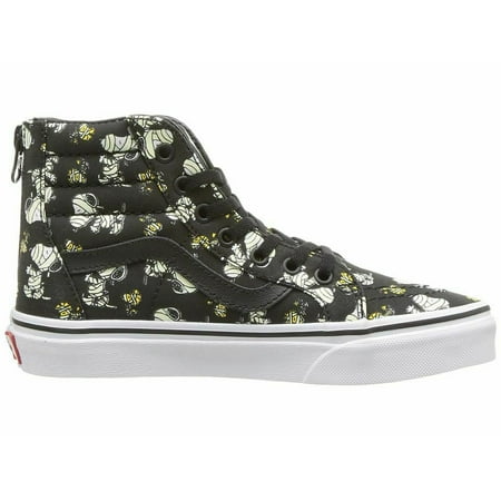 Vans Sk8 Hi Zip Peanuts Glow Mummies/Black Kids 11 Discontinued
