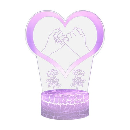 Valentine s Day 3D Night Light LED Colorful 7-Color Desk Lamp Bedroom Home Decor Gift/bedside lamps
Valentine s Day 3D Night Light LED Colorful 7-Color Desk Lamp Bedroom Home Decor Gift/bedside lamps