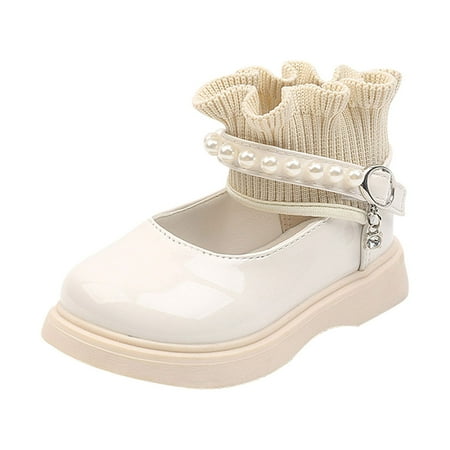 TUOBARR 2023 Summer Savings Clearance! Girls Dress Shoes Toddler Girls Knitted Elastic Mouth Fashion Pearl Non-slip Small Leather Shoes Mary Jane Princess Shoes White
TUOBARR 2023 Summer Savings Clearance! Girls Dress Shoes Toddler Girls Knitted Elastic Mouth Fashion Pearl Non-slip Small Leather Shoes Mary Jane Princess Shoes White