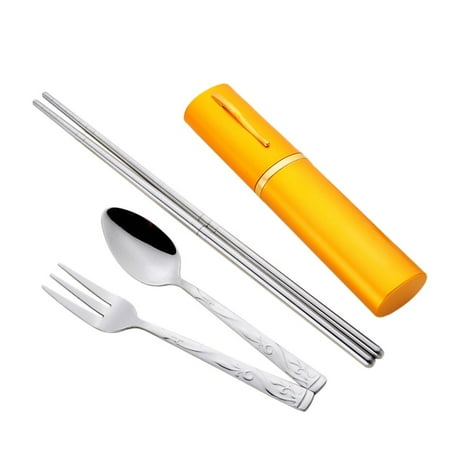 Outdoor With Storage Box Kitchenware Kit Camping Folding Dinnerware Tableware Cutlery Set Stainless Steel YELLOW
Outdoor With Storage Box Kitchenware Kit Camping Folding Dinnerware Tableware Cutlery Set Stainless Steel YELLOW