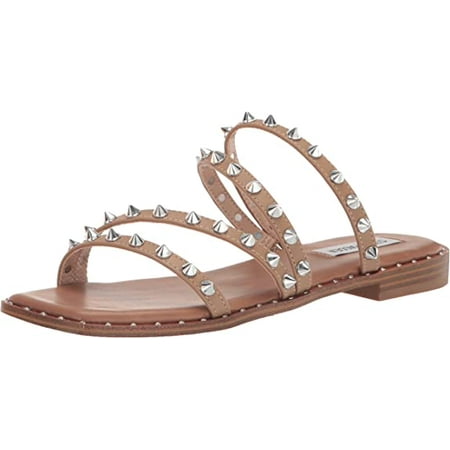 Steve Madden Women s Skyler Flat Sandal (Nude New 7)