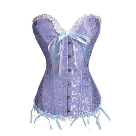 Bowanadacles Women s Vintage Overbust Corset Classic Bustier Steel Bones Lace Up Top
Bowanadacles Women s Vintage Overbust Corset Classic Bustier Steel Bones Lace Up Top
