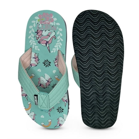 NORTY Girls Flip Flops Female Child Sandals Mint Pink - Runs 1 Size Small